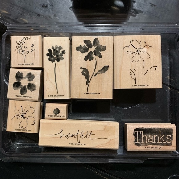 STAMPIN Up! Heartfelt Thanks - Set of 9 Stamps - Picture 1 of 8